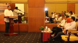 Wakil Ketua DPRD Kaltim, Seno Aji saat memberi sambutan pada Musyawarah Wilayah Persatuan Insinyur Indonesia (PII) Provinsi Kalimantan Timur di Hotel Bumi Senyiur, Samarinda. (Foto: Ist)