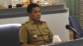 Wali Kota Samarinda, Andi Harun saat ikuti pertemuan dengan Gubernur dan Bupati/Wali Kota se-Indonesia via daring. (Foto: Ist)