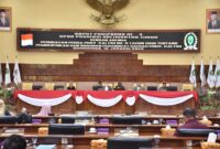 Pelaksanaan Rapat Paripurna Ke-3 di Gedung Utama DPRD Kaltim. (Foto: Ist)