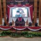 Walikota Samarinda, Andi Harun, Wakil Walikota Samarinda, Rusmadi Wongso, Ketua DPRD Samarinda, Sugiyono, beserta Wakil Ketua DPRD saat sidang paripurna HUT Samarinda Ke-355. (Foto: Ist)