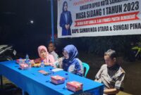 Anggota DPRD Kota Samarinda, Shania Rizky Amalia saat gelar reses masa sidang 1 tahun 2023 di Gunung Lingai. (Foto: Ist)