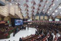 Potret Rapat Paripurna Ke-2 DPRD Kaltim dengan agenda peringatan HUT Ke-66 Provinsi Kaltim di Gedung Utama DPRD Kaltim. (Foto: Ist)