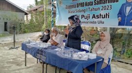 Anggota DPRD Samarinda, Sri Puji Astuti serap aspirasi warga Kelurahan Jawa. (Foto: Ist)