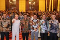 Ketua DPRD Kaltim Hasanuddin Mas’ud saat menghadiri pembukaan rakor. (Foto: Ist)