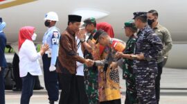 Presiden RI Ir. H. Joko Widodo tiba di Kota Balikpapan. (Foto: HarianBorneo.com/Humas Polda Kaltim)
