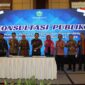 Pimpinan dan Anggota DPRD Kaltim hadiri acara Konsultasi Publik Rancangan RPD Kaltim Tahun 2024-2025, di Ballroom Hotel Novotel Balikpapan, Kamis (16/2). (Foto: Ist)