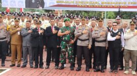 Wakil Ketua DPRD Kaltim Sigit Wibowo saat menghadiri acara syukuran HUT Satuan Pengamanan (Satpam) ke – 42. (Foto: Ist)