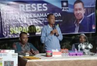 Anggota DPRD Kota Samarinda Fraksi Partai Amanat Nasional (PAN), Suparno saat reses di kelurahan sambutan. (Foto: Ist)