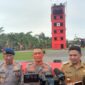 Wali Kota Samarinda Andi Harun saat mengahdiri peresmian tower Satuan Brimob Polda Kaltim. (Foto: Ist)