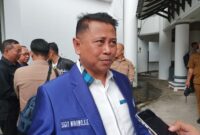 Wakil Ketua DPRD Kaltim, Sigit Wibowo saat menghadiri penandatanganan kerja sama antara Polda Kaltim dan KPU Kaltim. (Foto: Ist)