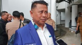 Wakil Ketua DPRD Kaltim, Sigit Wibowo saat menghadiri penandatanganan kerja sama antara Polda Kaltim dan KPU Kaltim. (Foto: Ist)