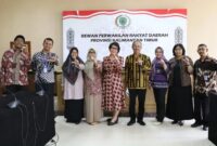 Ketua Pansus Bahasa dan Sastra Daerah DPRD Kaltim, Veridiana Huraq Wang, usai menggelar rapat bersama perwakilan Kantor Bahasa Kaltim. (Foto: Ist)