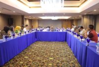 Tim Rencana Kerja DPRD Kaltim gelar rapat kerja dengan BPKAD dan Biro Hukum Pemprov Kaltim di Ballroom Hotel Blue Sky. (Foto: Ist)