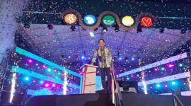 Pembukaan Festival Samfest 2023 yang digelar di halaman GOR Segiri Samarinda. (Foto: Ist)