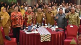 Pimpinan DPRD Kaltim ketika menghadiri Musrenbang RKPD Balikpapan. (Foto: Ist)