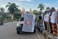 Pelepasan Kirab Pemilu di Kabupaten Kutai Kartanegara. (Foto: Ist)