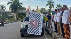 Pelepasan Kirab Pemilu di Kabupaten Kutai Kartanegara. (Foto: Ist)