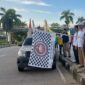 Pelepasan Kirab Pemilu di Kabupaten Kutai Kartanegara. (Foto: Ist)