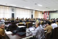 Pelaksanaan RDP antara Komisi III DPRD Kaltim bersama Dinas PUPR-PERA Kaltim, Bappeda Kaltim, DPMPD Kaltim, serta Sekda Kubar. (Foto: Ist)