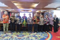 Pimpinan, Anggota, serta Sekretaris DPRD Kaltim saat menghadiri pertemuan dalam rangka Penilaian Tahap III Verifikasi Tingkat Provinsi, Penghargaan Pembangunan Daerah (PPD) Tahun 2023. (Foto: Ist)
