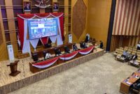 Suasana Rapat Paripurna LKPJ Walikota Samarinda Tahun 2022. (Foto: Ist)