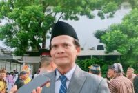 Wakil Ketua Dewan Perwakilan Rakyat Daerah Kota Samarinda, Subandi saat menghadiri upacara Peringatan Hari Pendidikan Nasional. (Foto: Ist)