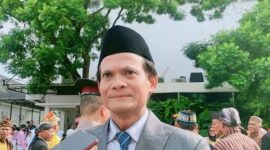 Wakil Ketua Dewan Perwakilan Rakyat Daerah Kota Samarinda, Subandi saat menghadiri upacara Peringatan Hari Pendidikan Nasional. (Foto: Ist)