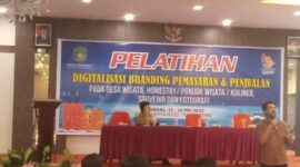 Suasana pelatihan digital branding dan marketing desa wisata yang digelar Dispar Kukar. (Foto: Ist)