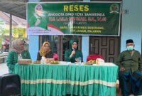 Suasana Gelaran Reses Anggota Komisi II Dewan Perwakilan Rakyat Daerah Kota Samarinda, Laila Fatihah di Kelurahan Rawa Makmur, Kecamatan Palaran, Samarinda. (Foto: Ist)