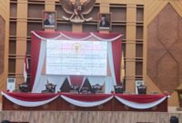 Suasan Rapat Paripurna Penyampaian Kerja Pansus LKPJ Walikota Tahun Anggaran 2022. (Foto: Ist)