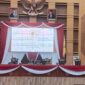Suasan Rapat Paripurna Penyampaian Kerja Pansus LKPJ Walikota Tahun Anggaran 2022. (Foto: Ist)