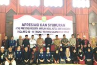 Penyambutan Kafilah MTQ Kukar. (Foto: Ist)
