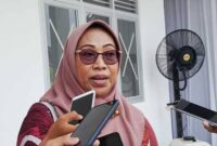 Ketua Komisi IV Dewan Perwakilan Rakyat Daerah Kota Samarinda, Sri Puji Astuti saat menghadiri kegiatan peresmian ruang kelas tk Negeri 11 Samarinda. (Foto: Ist)