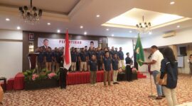Siswo Cahyono saat dilantik kembali menjadi Ketua IPSI Kukar. (Foto: Ist)
