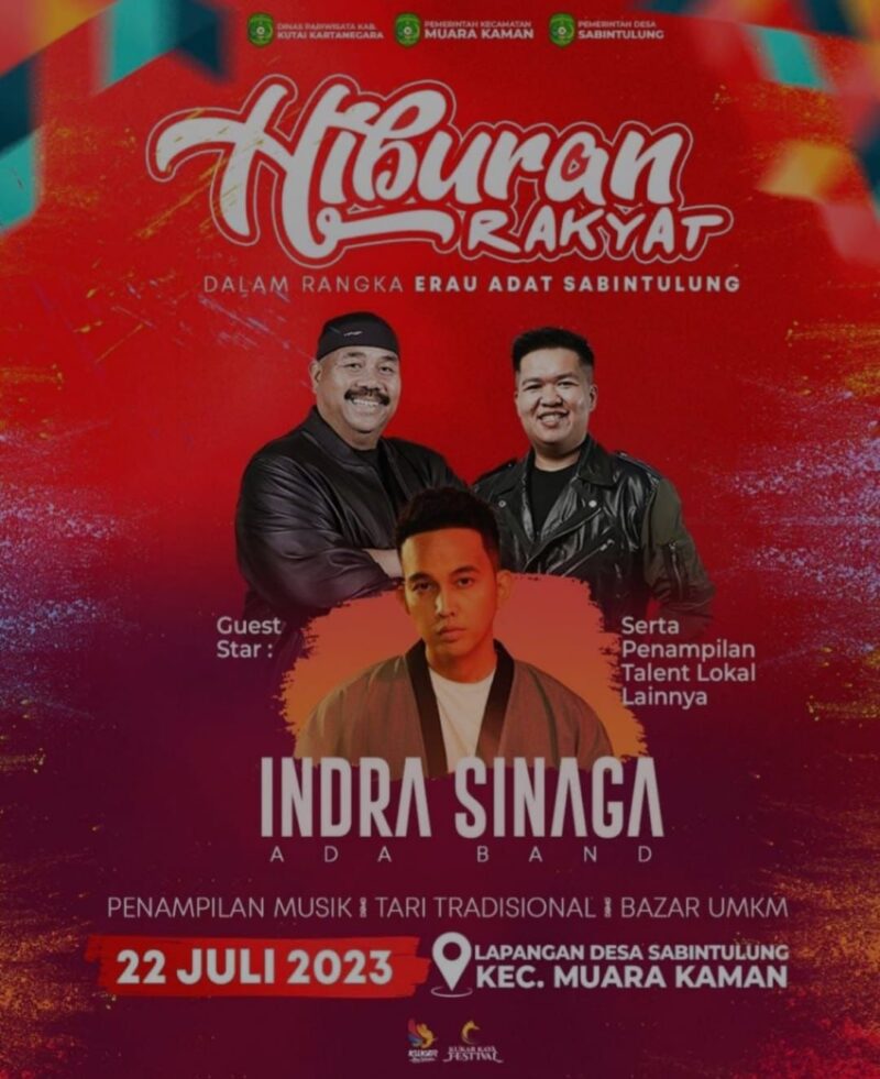 Flyer Panggung Hiburan Rakyat Desa Sabintulung. (Foto: Ist)