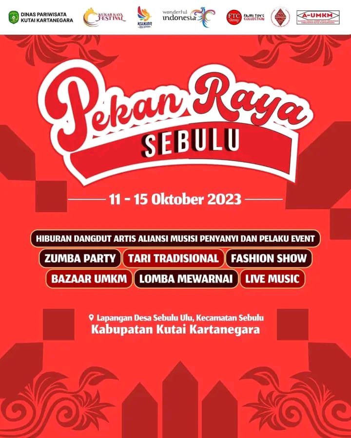 Flye Festival Pekan Raya Sebulu. (Foto: Ist)
