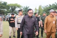 Wakil Ketua Komisi I DPRD Kaltim, Yusuf Mustafa, saat menghadiri Apel Gelar Pasukan Operasi Mantap Brata Mahakam 2023-2024 yang dilaksanakan Polda Kaltim. (Foto: Ist)