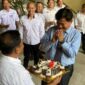 Suasana perayaan ulang tahun Sekkab Sunggono yang dirayakan di Dispora Kukar. (Foto: Ist)