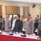 Ketua DPRD Hasanuddin Mas’ud (tiga dari kanan) saat menghadiri Acara Rapat Kordinasi Daerah (Rakorda) Lintas Sektoral dalam rangka Kesiapan Pengamanan Jelang Pemilu Tahun 2024. (Foto: Ist)
