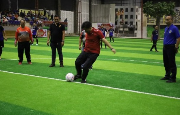 Lapangan Mini Soccer Tenggarong Seberang yang dikelola Dispora Kukar. (Foto: Ist)