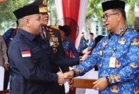 Ketua Komisi IV DPRD Kaltim, Akhmed Reza Fahlevi saat hadir dalam upacara peringatan Hari Sumpah Pemuda di Lapanga GOR Serbaguna Gelora Kadrie Oening Samarinda. (Foto: Ist)