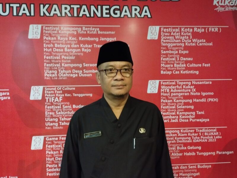 Kepala Dispar Kukar Slamet Hadiraharjo. (Foto: Ist)
