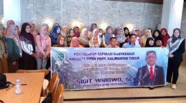 Wakil Ketua DPRD Kaltim, Sigit Wibowo, melaksanakan kegiatan serap aspirasi masyarakat kepada Bunda PAUD dan Kelompok bermain se-Kecamatan Balikpapan Tengah. (Foto: Ist)