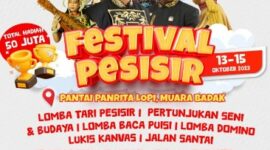 Flyer Festival Pesisir 2023 yang dilaksanakan pekan kedua Oktober 2023. (Foto: Ist)