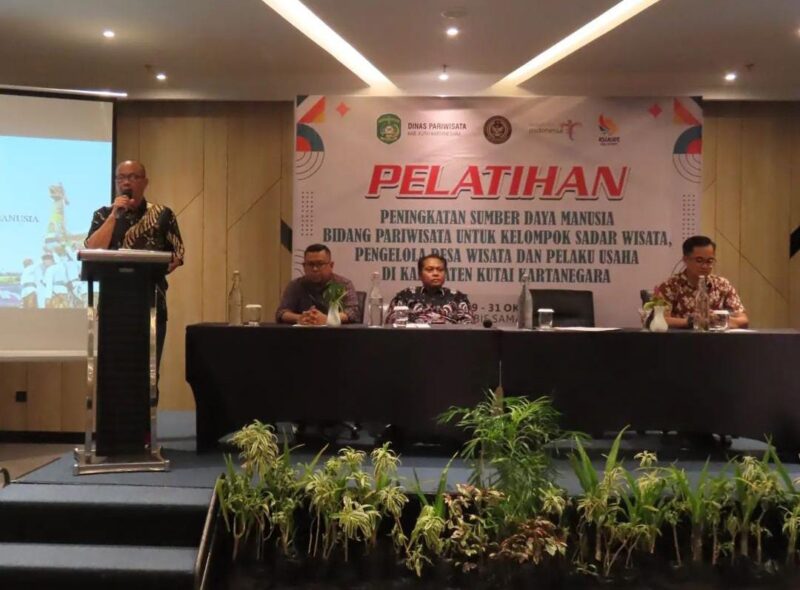 Kegiatan pelatihan peningkatan Sumber Daya Manusia (SDM) bidang pariwisata. (Foto: Ist)