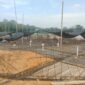 Pembangunan wahana waterboom di Pulau Kumala. (Foto: Ist)
