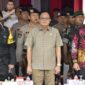 Anggota DPRD Kaltim, Yusuf Mustafa, saat menghadiri upacara HUT Korps Brimob Ke 78 di Balikpapan. (Foto: Ist)