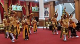 Persembahan tari dalam acara Festival Topeng Nusantara 2023. (Foto: Ist)