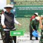Sekda Kukar Sunggono menghadiri kegiatan Penutupan Karya Bhakti dan Gerakan Nasional Ketahanan Pangan 2023 di Areal Persawahan Kelurahan Bukit Biru Kecamatan Tenggarong, Rabu (1/11/2023) siang. (Foto: Ist)