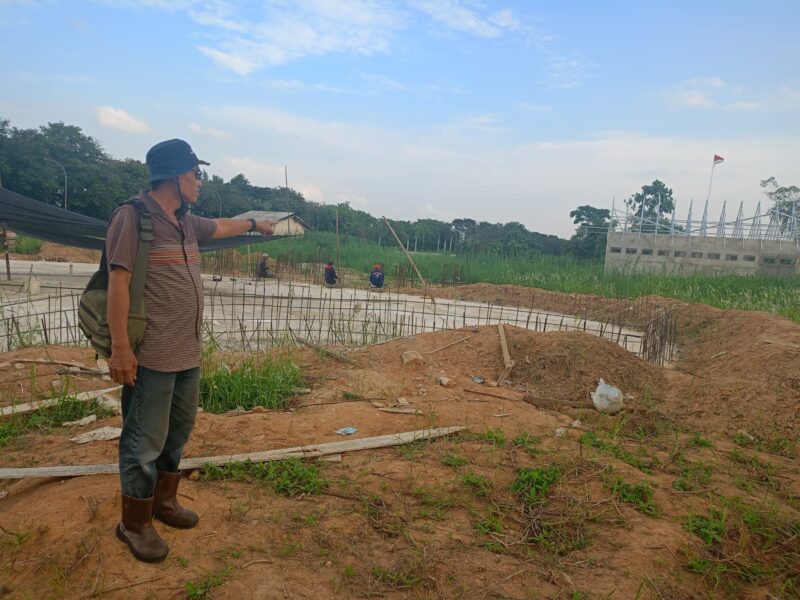 Pembangunan tambahan wahana baru di Pulau Kumala. (Foto: Ist)